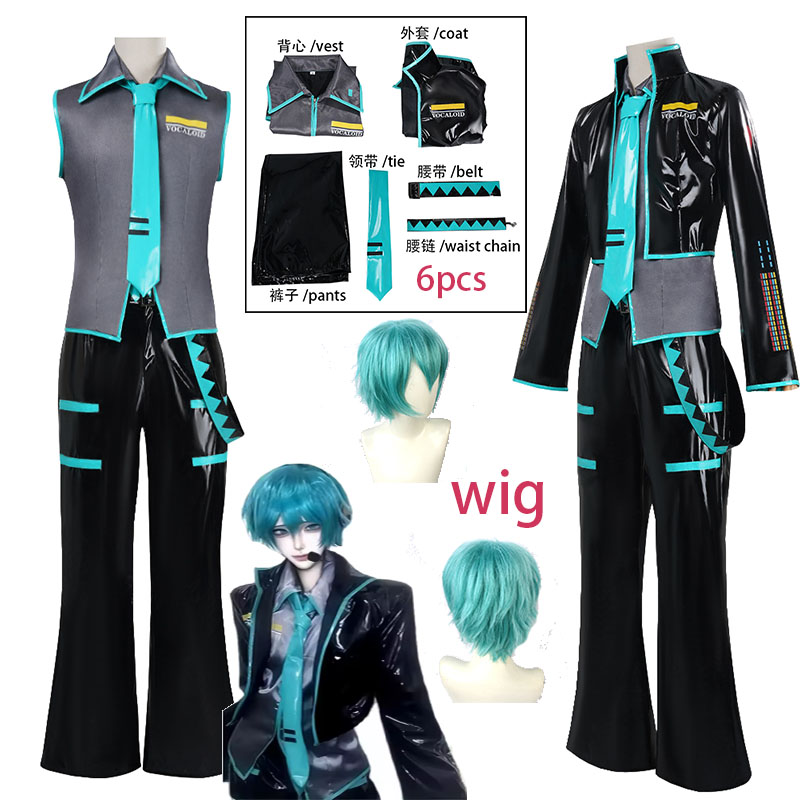 Anime Cosplay Male - WHH Anime MMiLku Männliches Cosplay-Kostüm Schwarzer