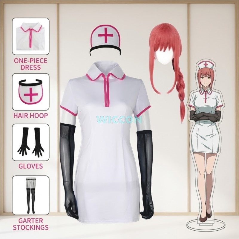 Anime Cosplay Nurse - Anime Chainsaw Man Cosplay Kostüm Makima