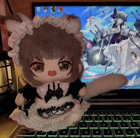 Anime About Cosplay Girl - 20cm Azur Lane HMS Cheshire Plüschtier,