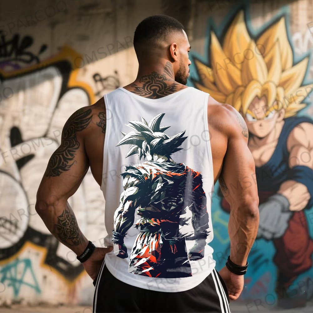 Dragon Ball Saiyan Armor - Dragon Ball Anime Goku bedrucktes Tanktop