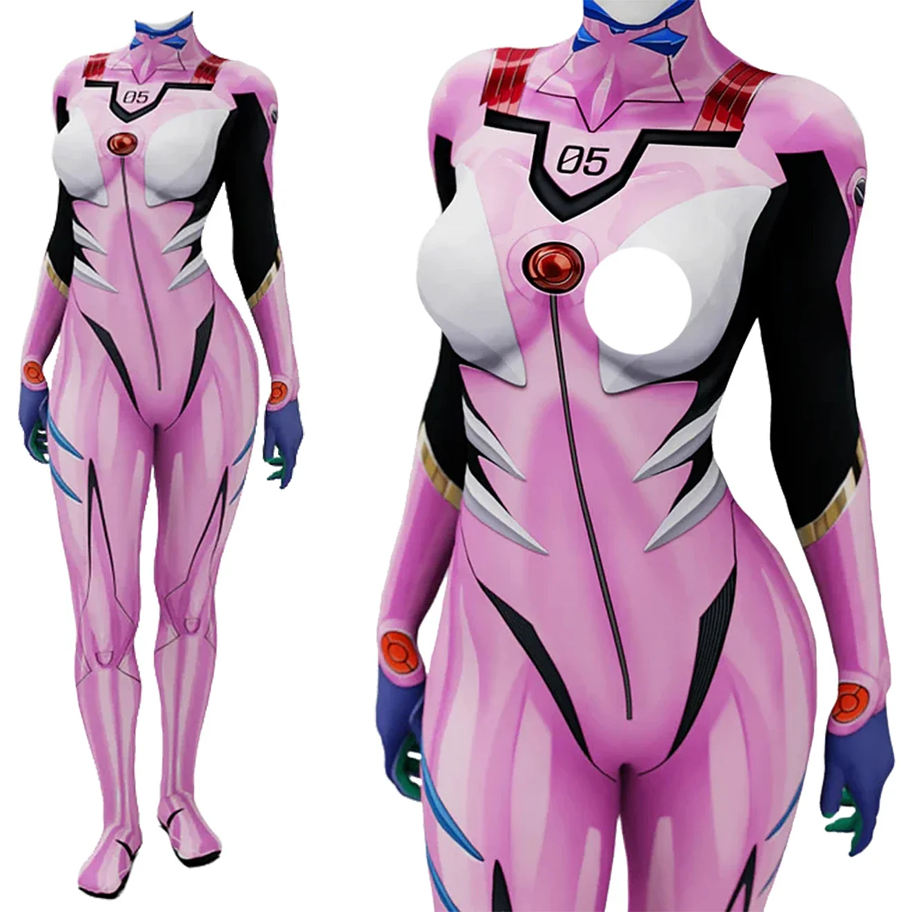 Anime Cosplay Girls - Anime EVA 05 Makinami Cosplay Kostüm