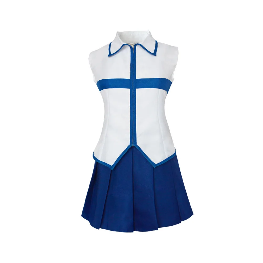 Anime And Cosplay Expo 2025 - Fairy Tail Blaues und weißes ärmelloses