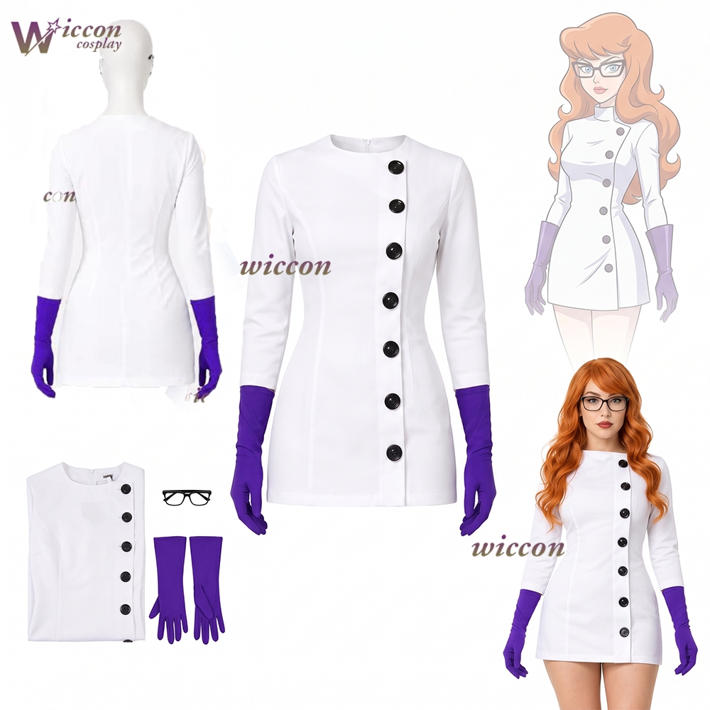 Anime Cosplay Nurse - Unisex Genderbend Dexter Karnevalsparty Damen Langer
