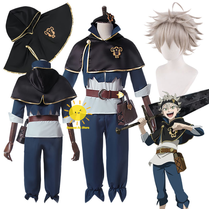 Anime Cosplay Male - Anime Black Clover Cosplay Asta Kostüme
