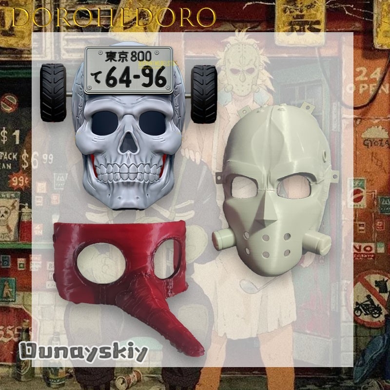 Panda Rich Cos*Dorohedoro Mask – Anime Cosplay With Mask Bewertung und Preis