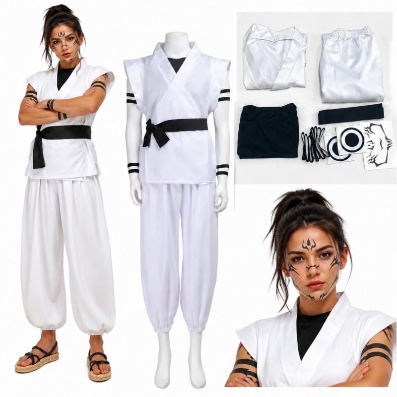 Ryomen Sukuna Cosplay Kostüm J – Anime Cosplay Jujutsu Kaisen Bewertung und Preis