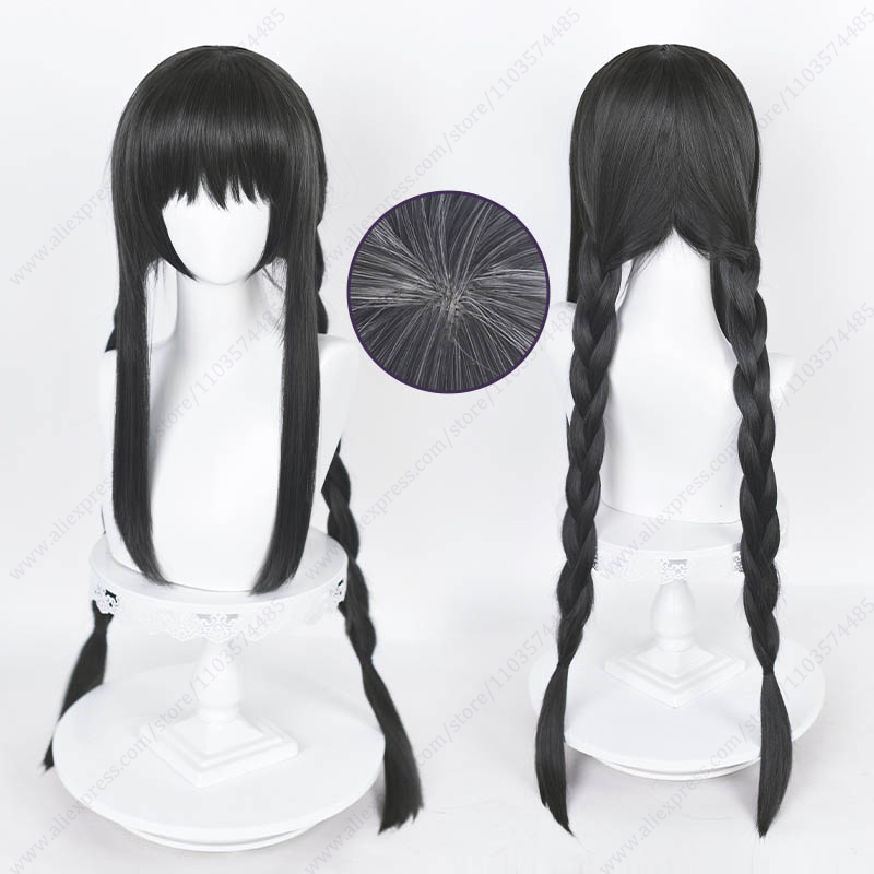 Akemi Homura 90cm lang gerade  – Anime Cosplay Long Black Hair Bewertung und Preis