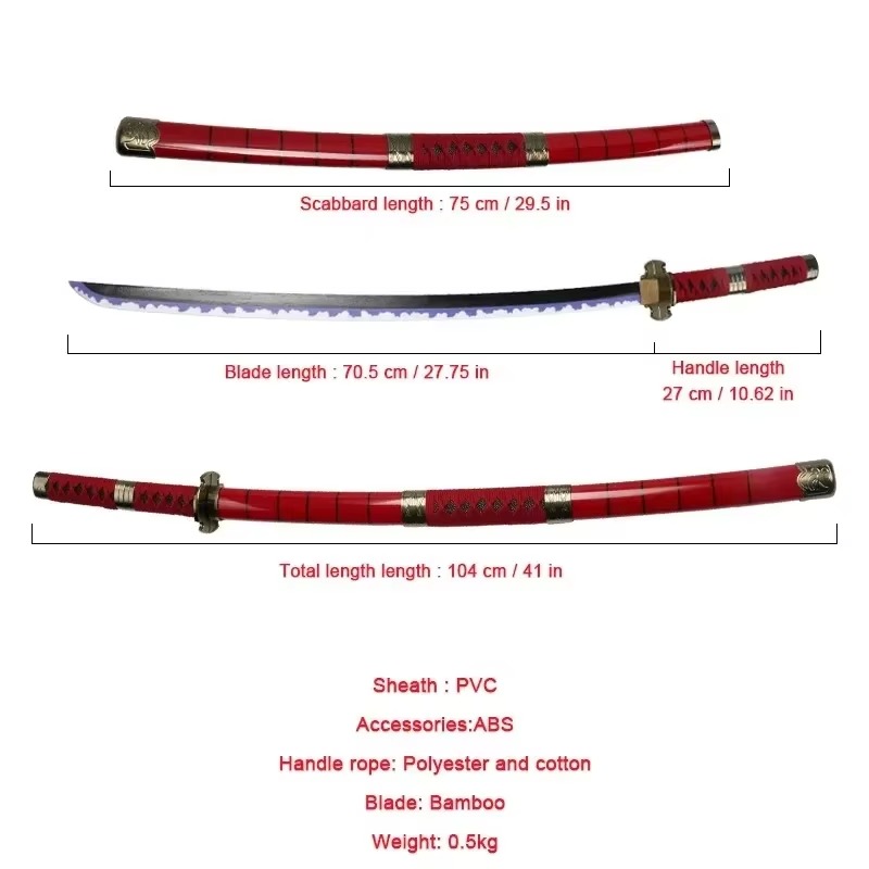 40incn Roronoa Zoro Katana Nin – Anime Cosplay Katana Bewertung und Preis