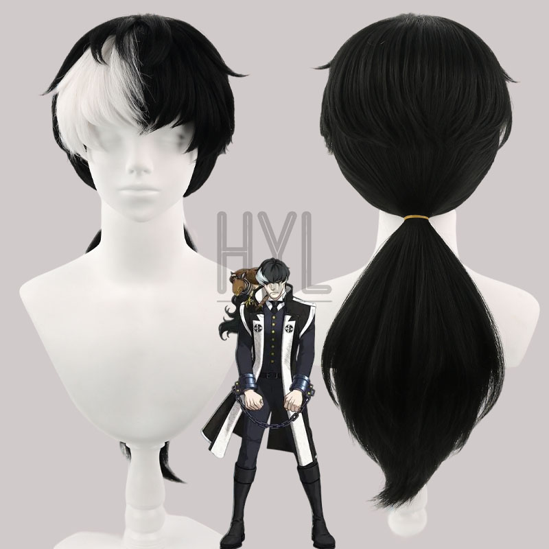 Game Ace Attorney Simon Blackq – Anime Cosplay Long Black Hair Bewertung und Preis
