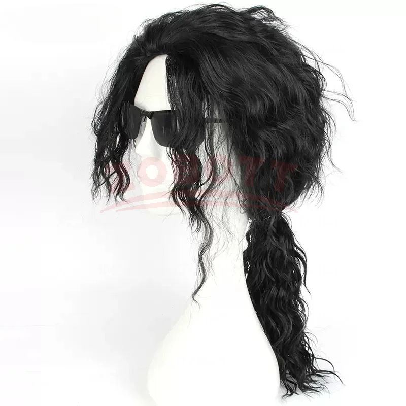 Anime Michael Jackson Cosplay  – Anime Cosplay Long Black Hair Bewertung und Preis