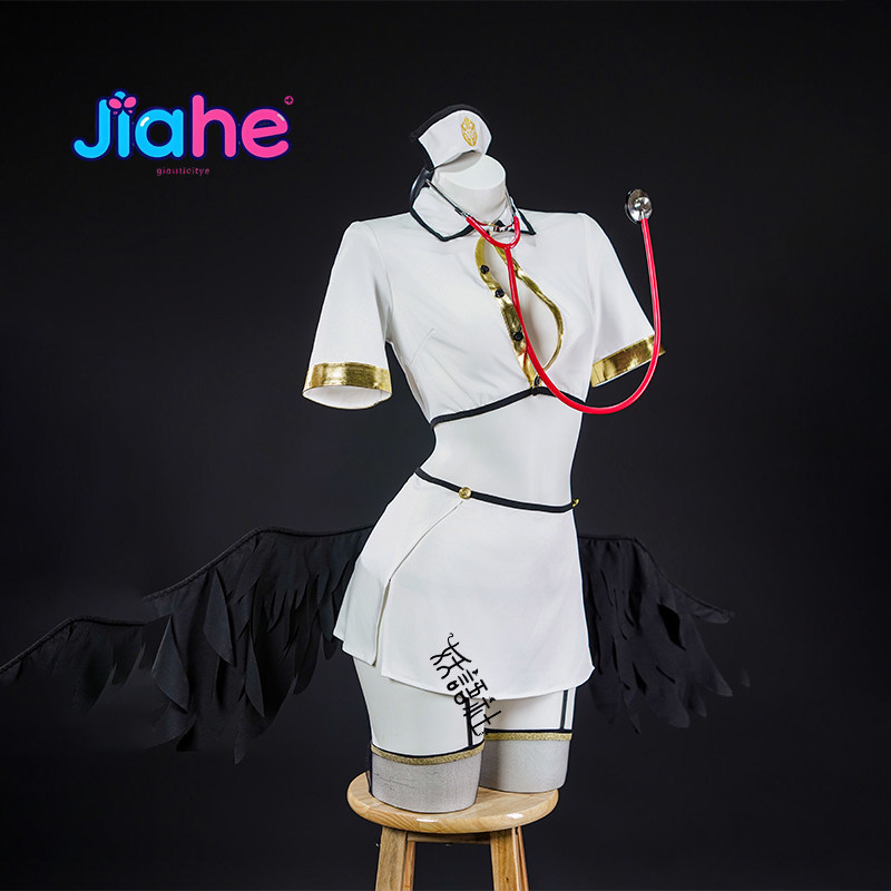 Anime Overlord Albedo Cosplay  – Anime Cosplay Nurse Bewertung und Preis
