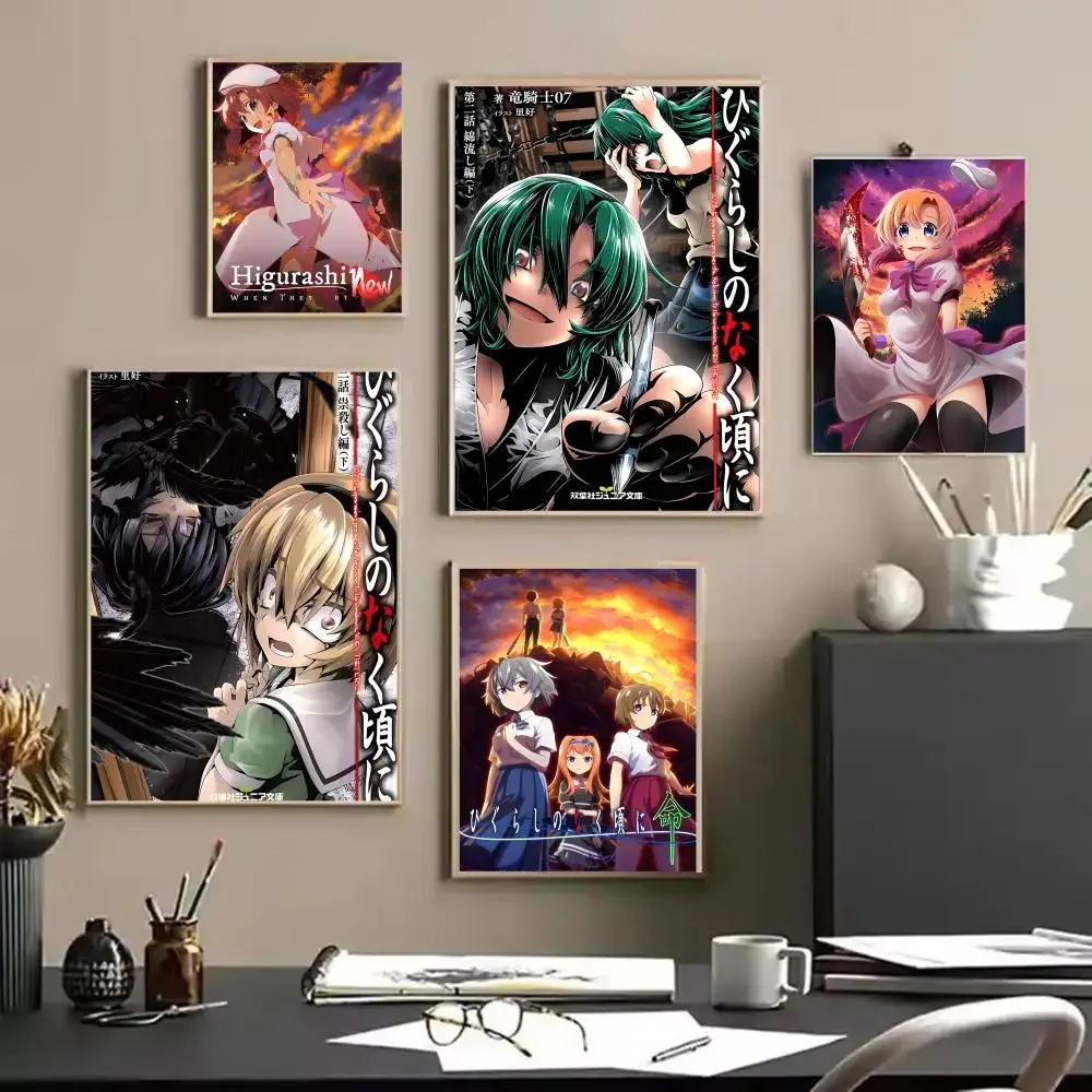 Anime H-Higurashi When They Cr – Anime Cosplay Wallpaper Bewertung und Preis